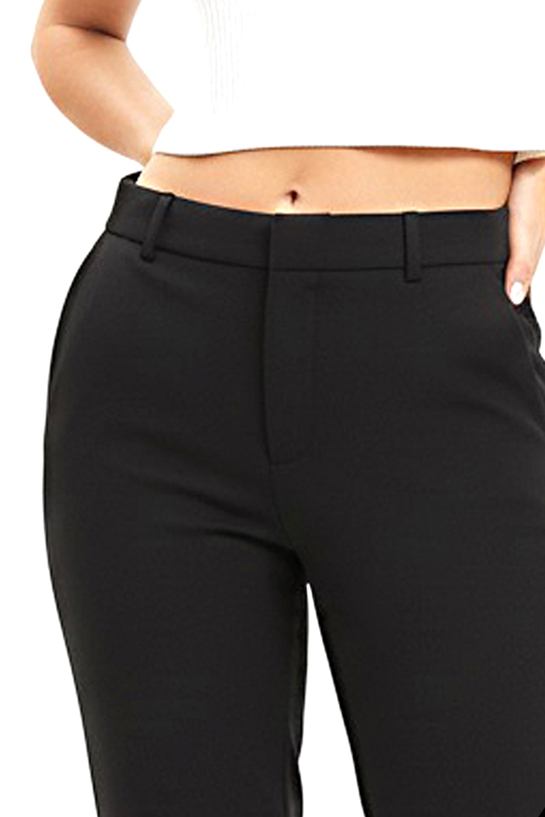 Classic Tailored Formal Pants – Black