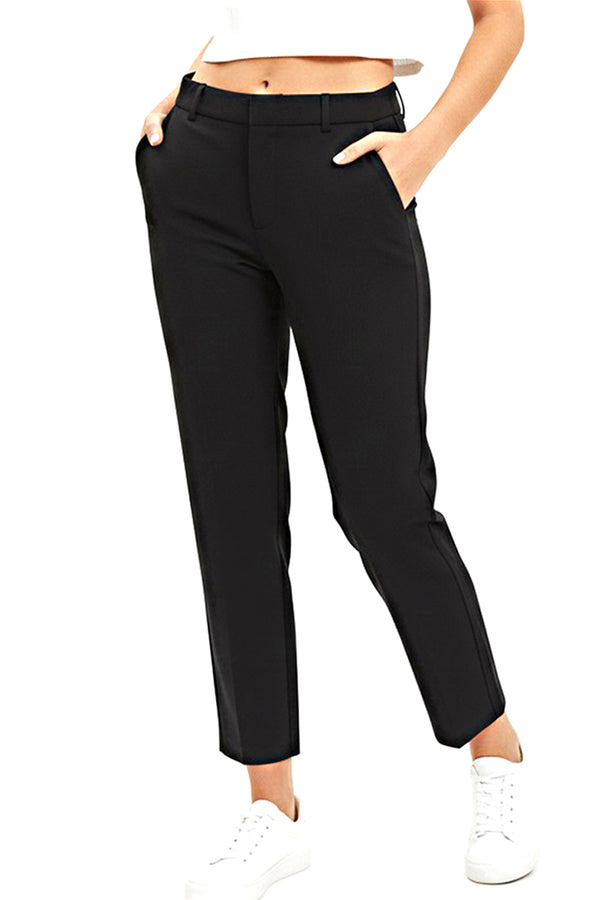 Classic Tailored Formal Pants – Black