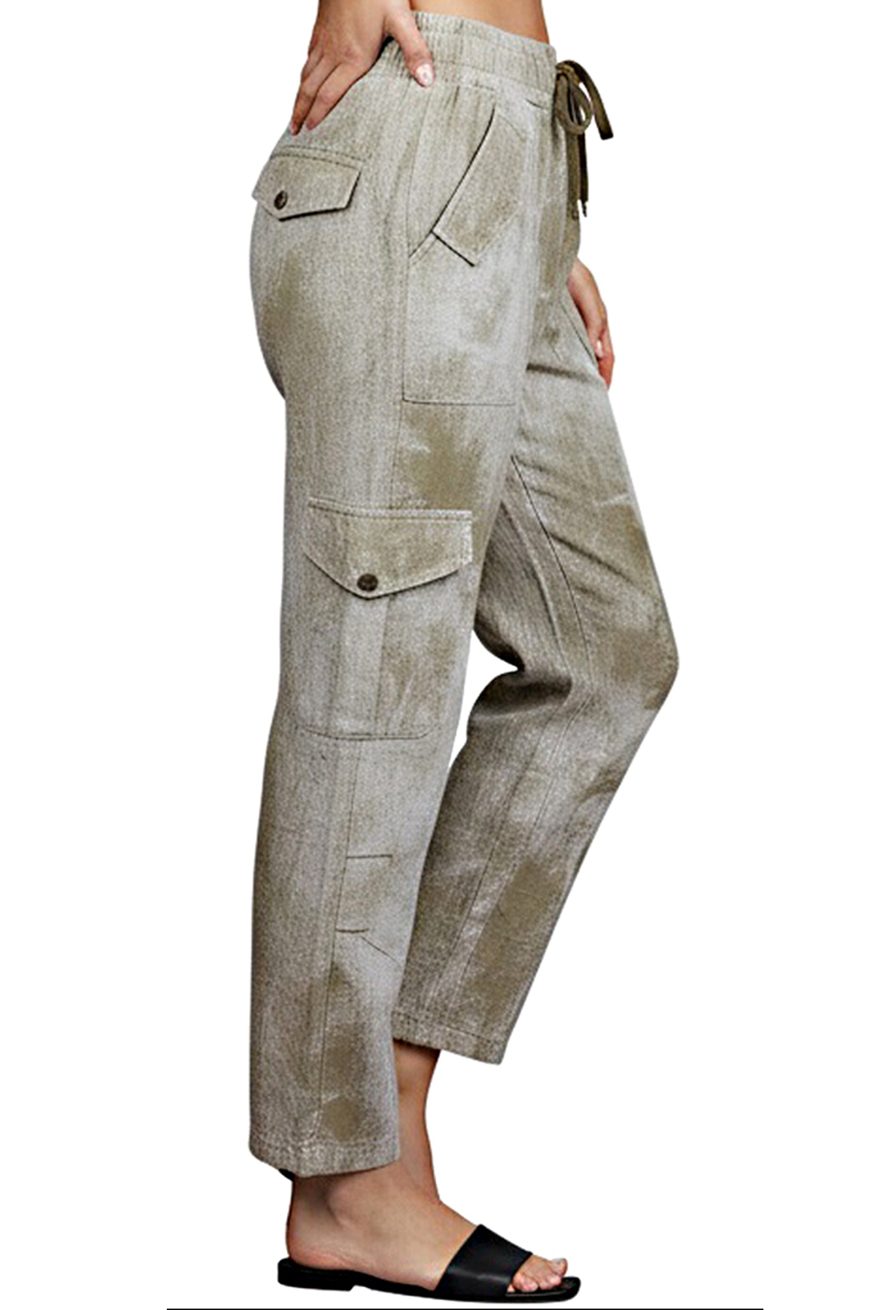 Tie-Dye Utility Pants – Olive Wash
