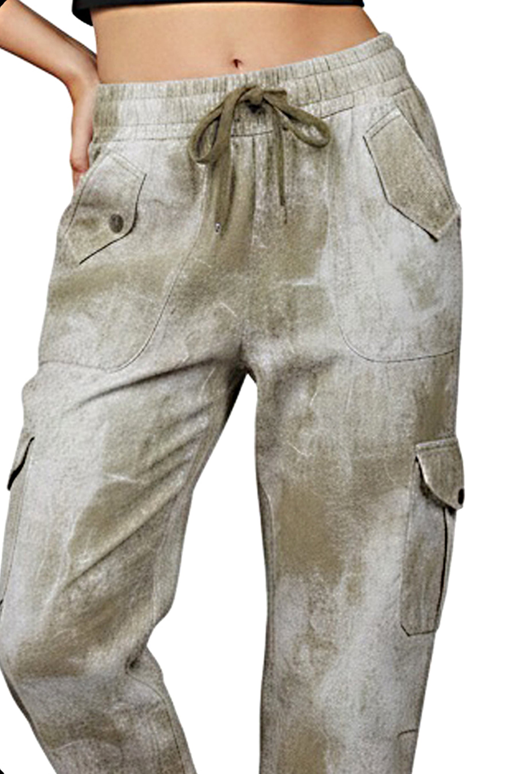 Tie-Dye Utility Pants – Olive Wash