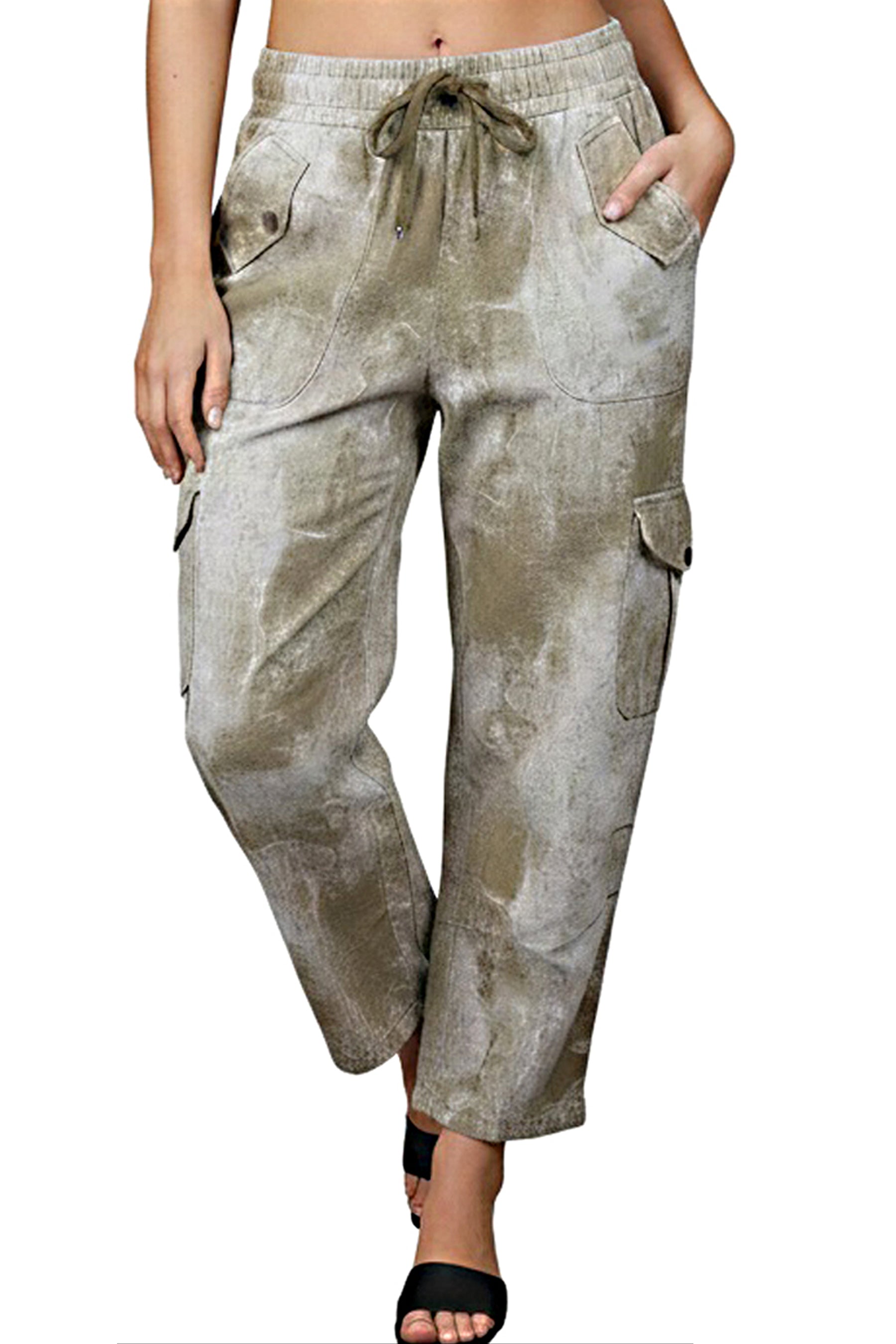 Tie-Dye Utility Pants – Olive Wash