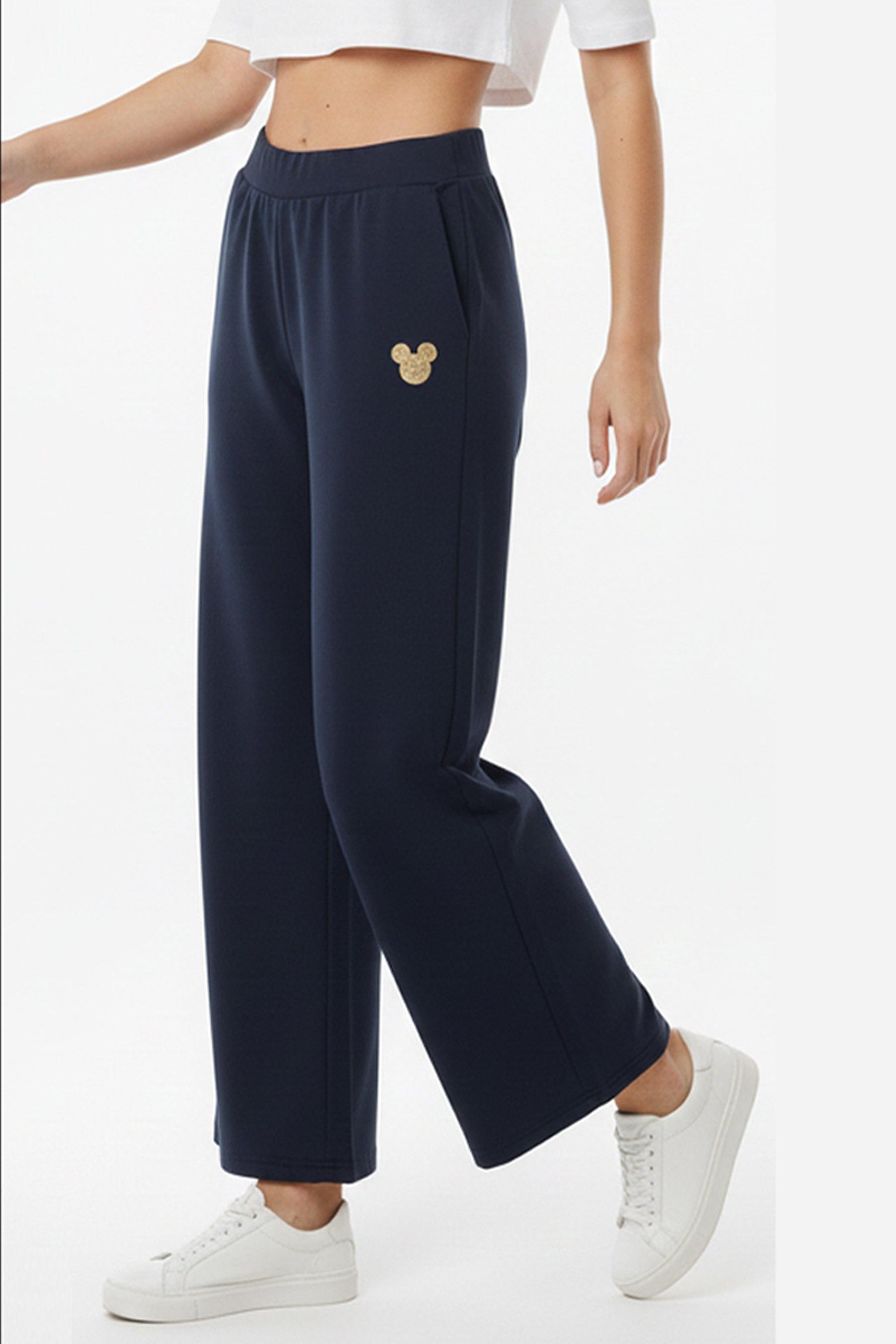 Wide-Leg Track Pant