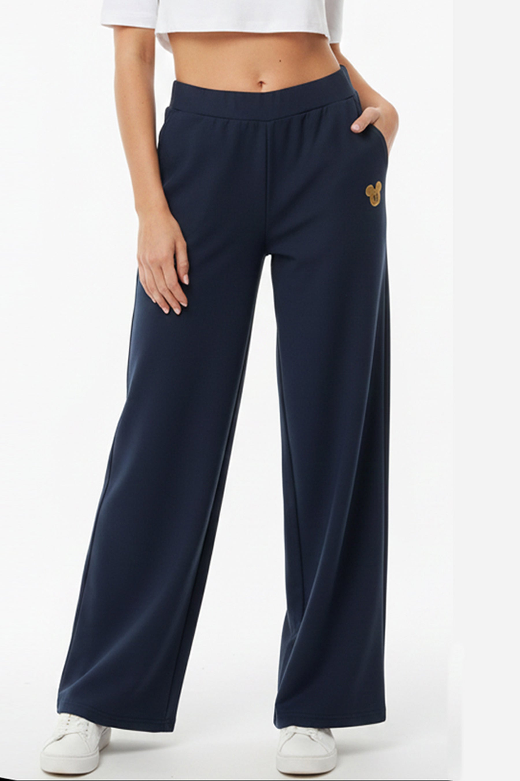 Wide-Leg Track Pant