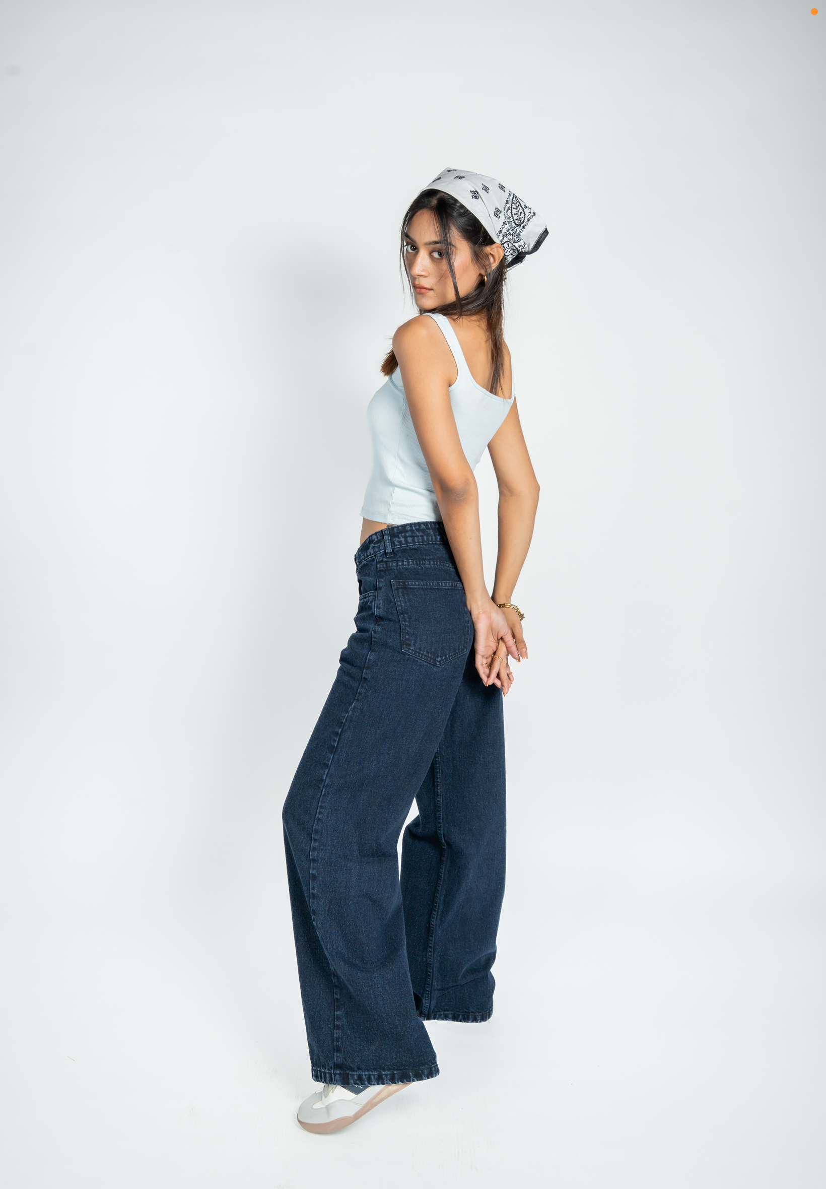Dusk Blue Wide Leg Jeans