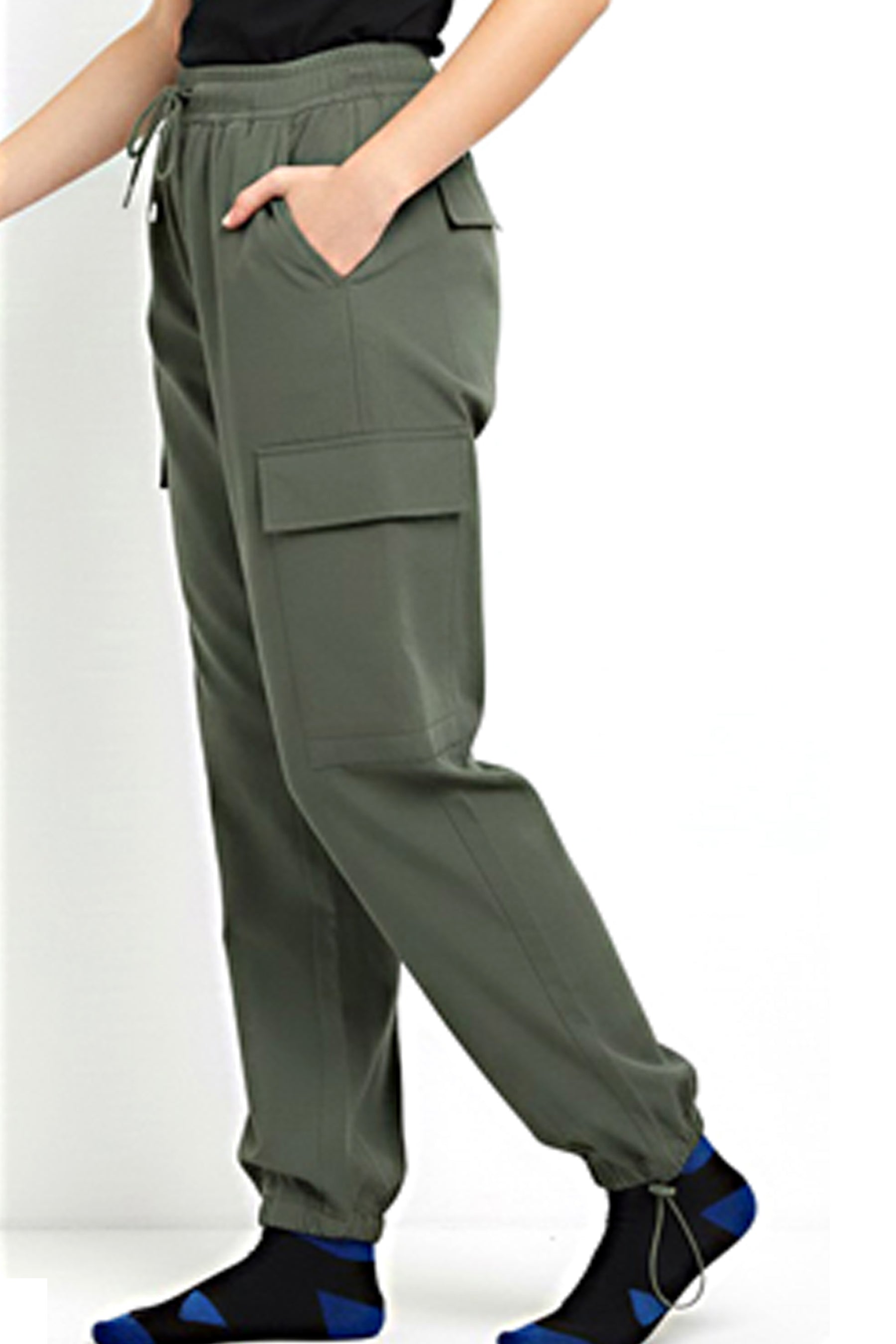 Olive Green Parachute Pant