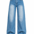 Sky Blue Wide Leg Jeans