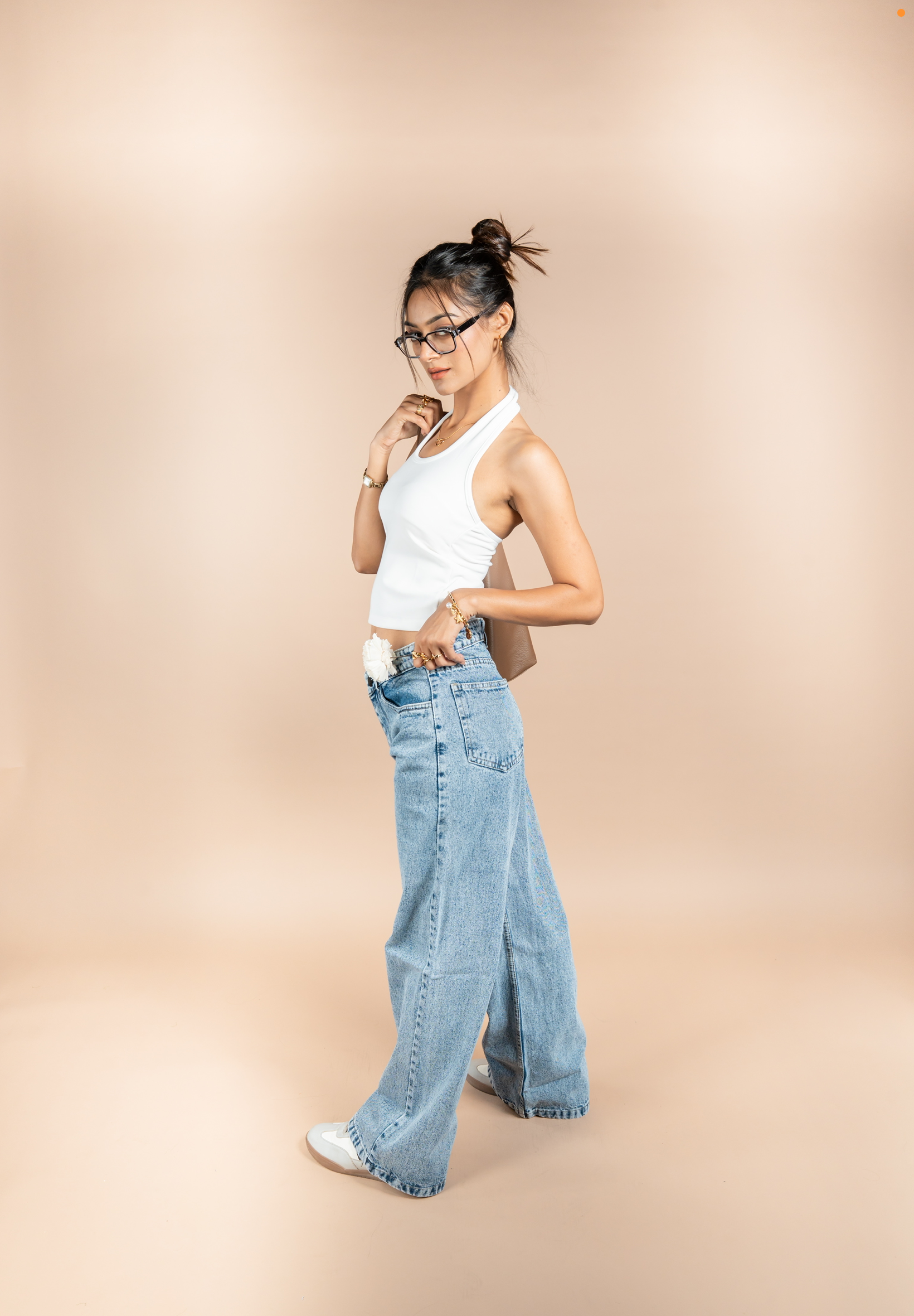 Daylight Blue Wide Leg Jeans