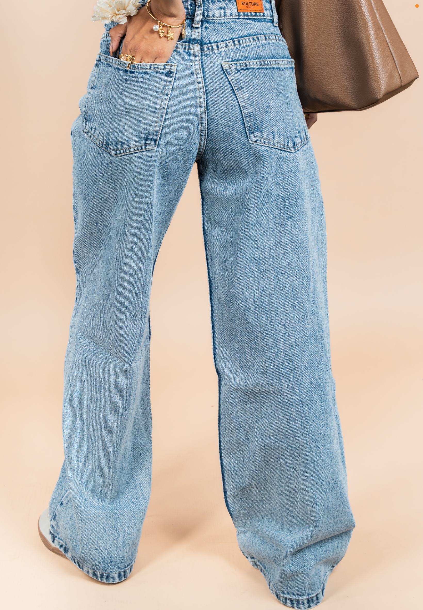 Daylight Blue Wide Leg Jeans