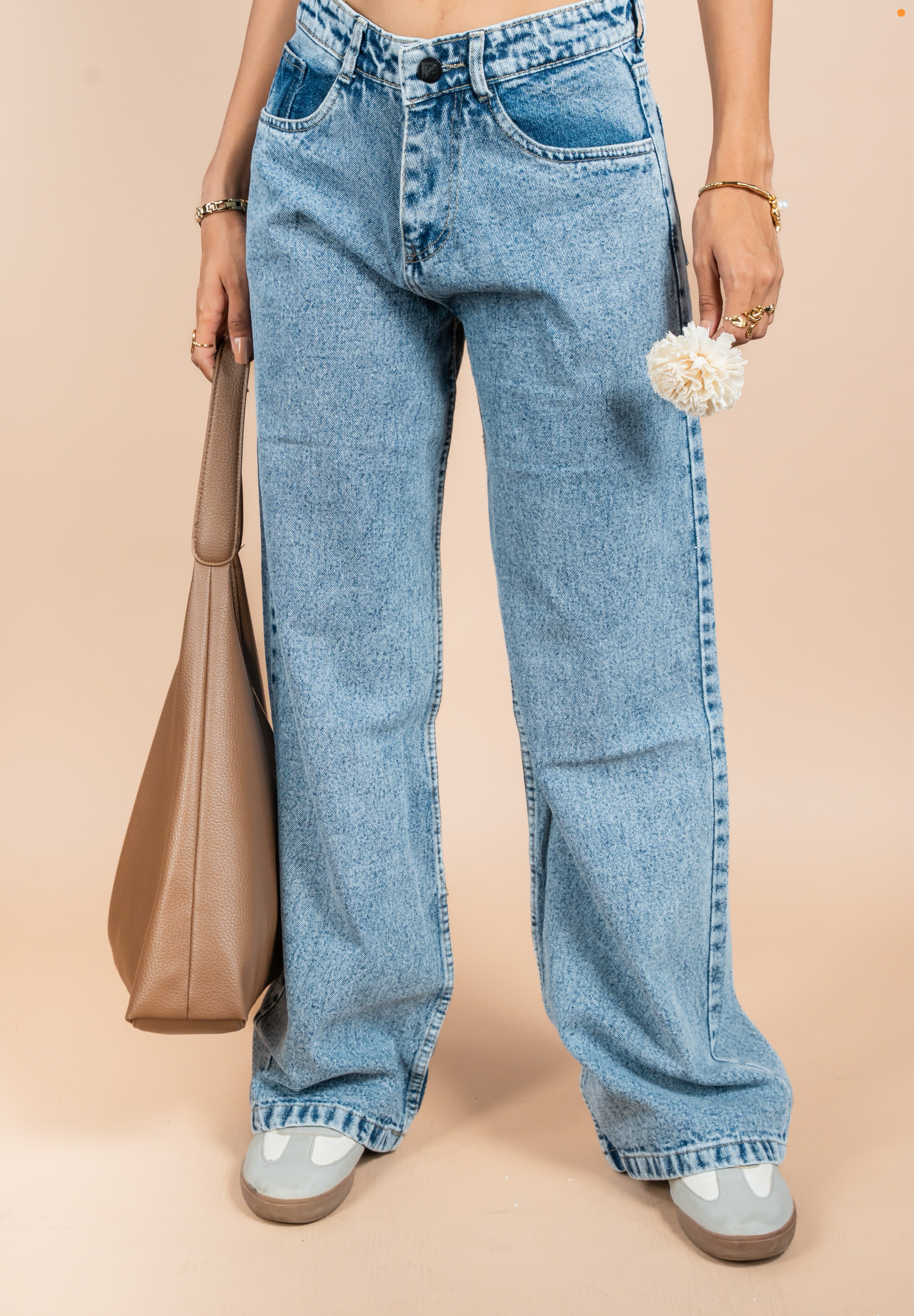 Daylight Blue Wide Leg Jeans