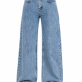 Dust Blue Wide Leg Jeans